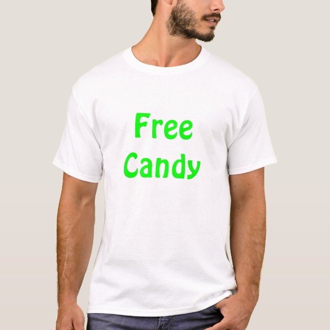 camiseta libre del caramelo (Anverso)