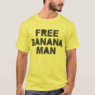Camiseta LIBRE del HOMBRE del PLÁTANO