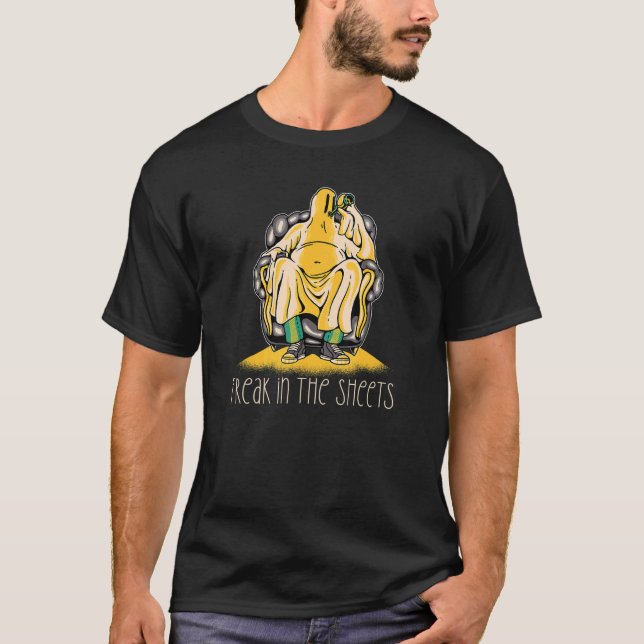 Camiseta LIBRE EN LAS HOJAS Meme DE Halloween Fantasma Borr (Anverso)