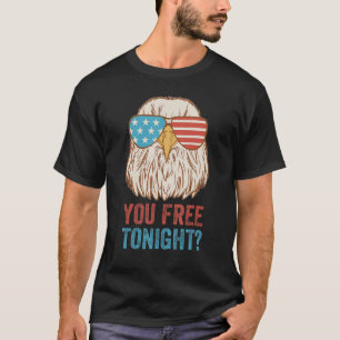 Camiseta Libre esta noche águila celebra el Día de la Indep