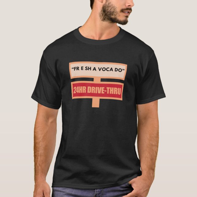 Camiseta Libre libre Shavacado Aguacate fresco  (Anverso)