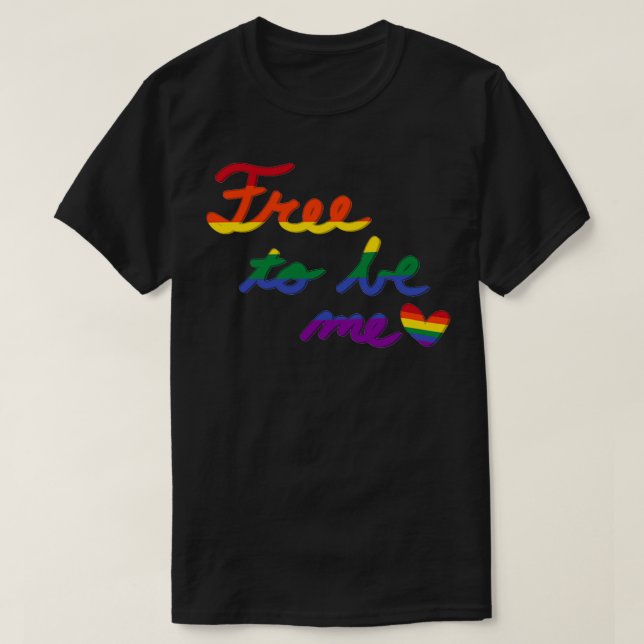 Camiseta Libre para ser gay (Diseño del anverso)