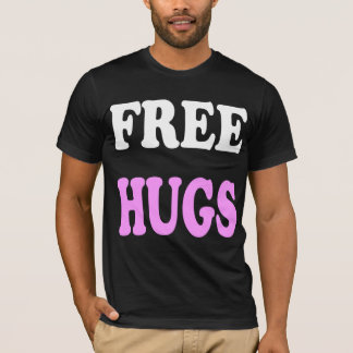 Camiseta libre rosada de los abrazos (camiseta)