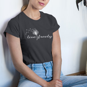 Camiseta libremente motivacional en vivo