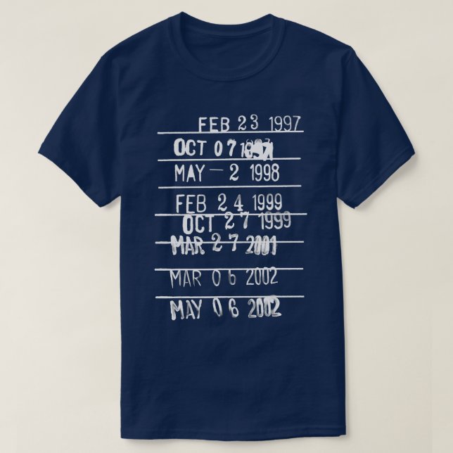 Camiseta Librería con fecha de vencimiento estampado Biblio (Diseño del anverso)
