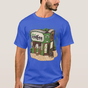 Camiseta Librería de Coffeeshop Cats, por Tobe Fonseca