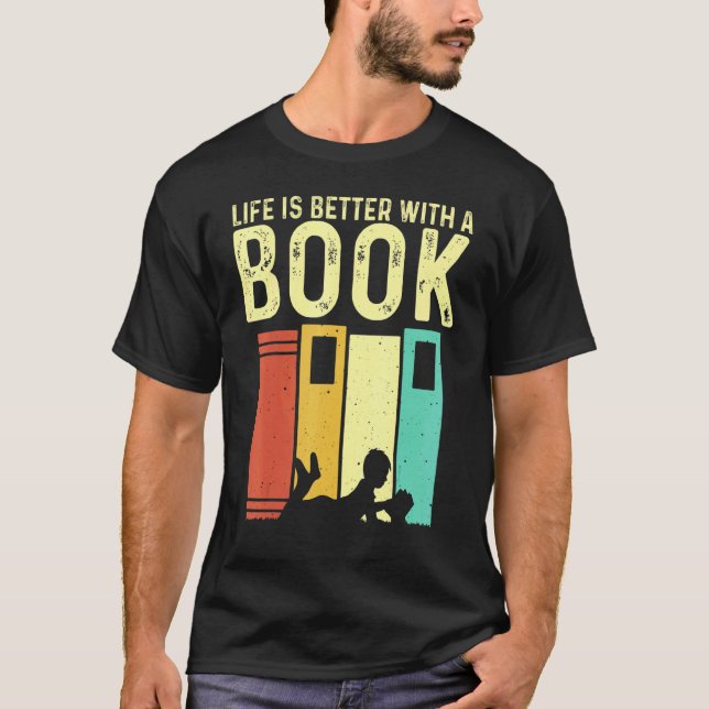 Camiseta Librería de lectores de libros para hombres mujere (Anverso)
