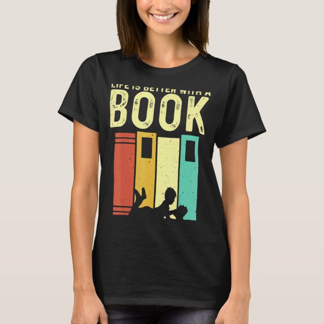 Camiseta Librería de lectores de libros para hombres mujere (Anverso)