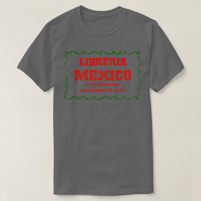 Camiseta Librería desaparecida Tienda de libros México Los  (Diseño del anverso)