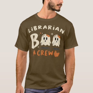 Camiseta Librerista Boo Crew Bookworm Boys Chicas Halloween