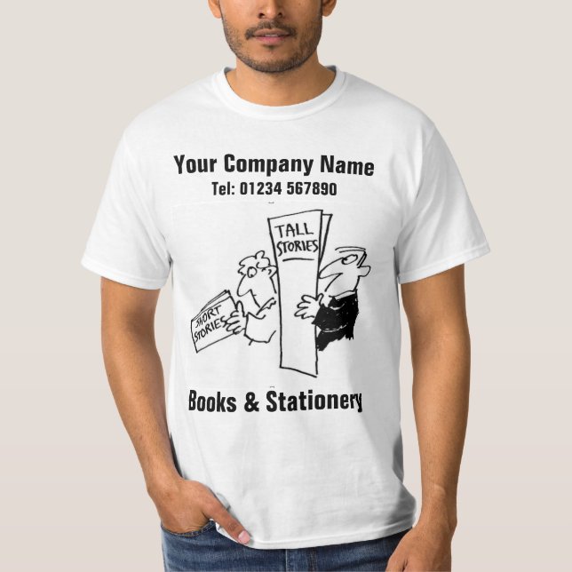 Camiseta Librero de libros y papelería (Anverso)
