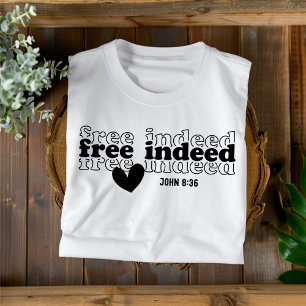 Camiseta Libres de Verdad para Mujeres y Niños Cristianos