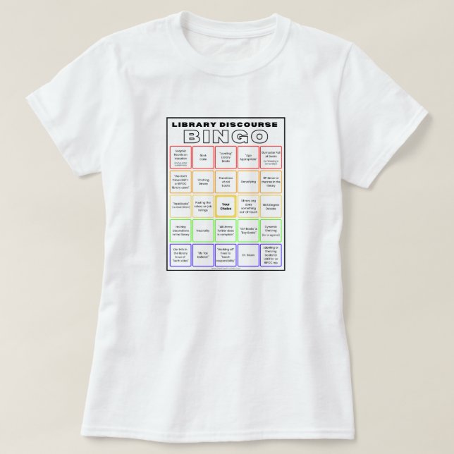 Camiseta Libreta de Bingo Discourse (Diseño del anverso)