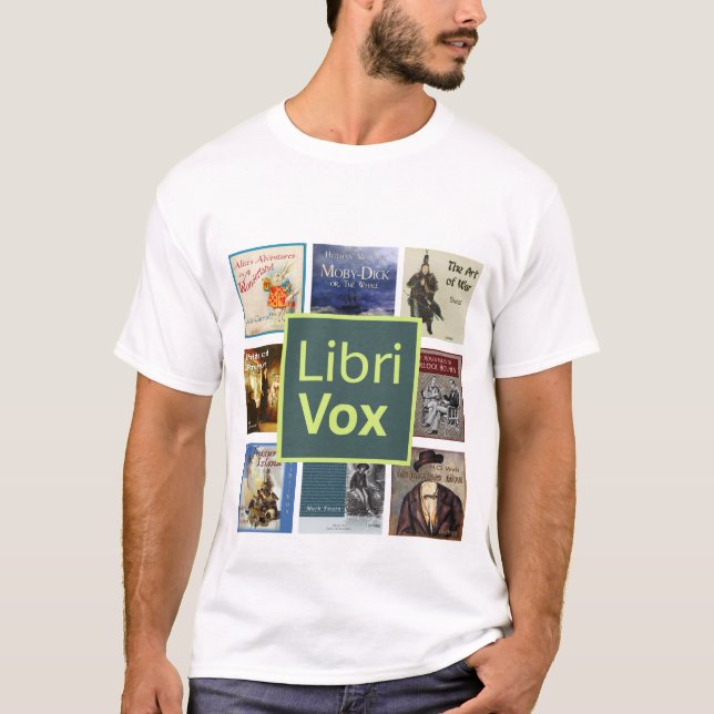 Camiseta LibriVox - Estilo 1 (Anverso)
