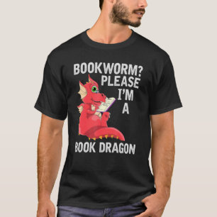 Camiseta Libro bibliotecario leyendo libro de gusanos