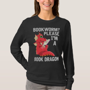 Camiseta Libro bibliotecario leyendo libro de gusanos