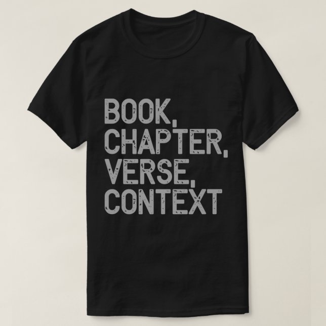Camiseta Libro Capítulo Verso Contexto Teología Cristiana P (Diseño del anverso)