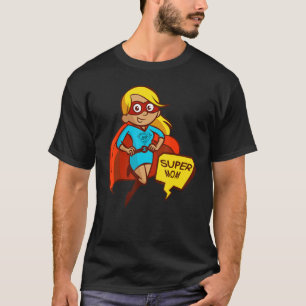 Camiseta Libro cómico de superheroína sobre el Día de la Ma