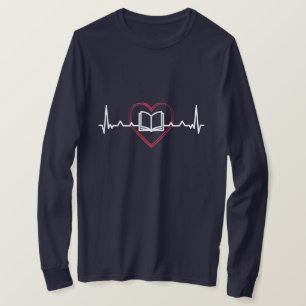 CAMISETA LIBRO CON LA LÍNEA DE HEARBEAT