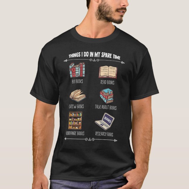 Camiseta Libro Cosas Que Hago En Mi Tiempo De Reparación Le (Anverso)