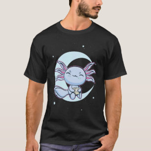 Camiseta Libro de ajolote azul leyendo Ambystoma Mexicanum 