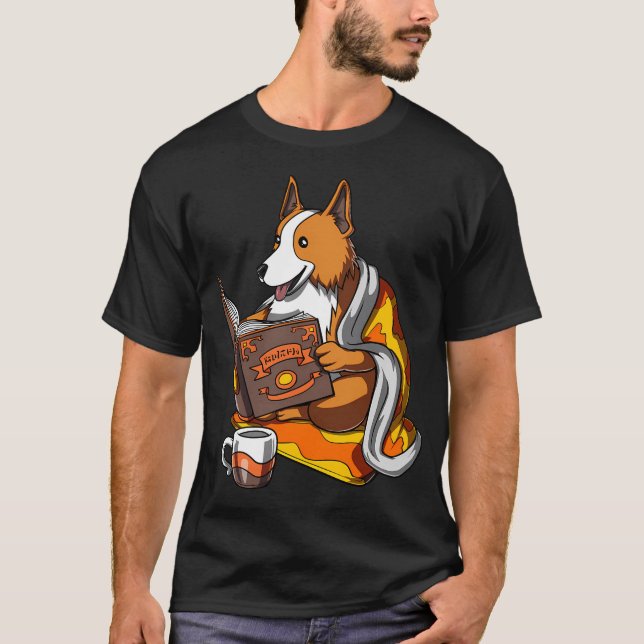 Camiseta Libro de amor de perro Corgi (Anverso)
