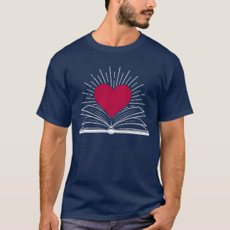 Camiseta Libro de amor y libro de lectura divertido