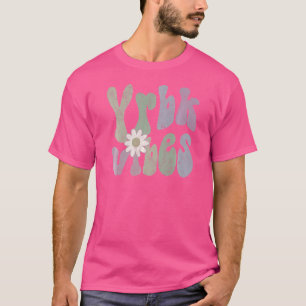 Camiseta LIBRO de AÑO Retro VIBES Editora divertida del equ