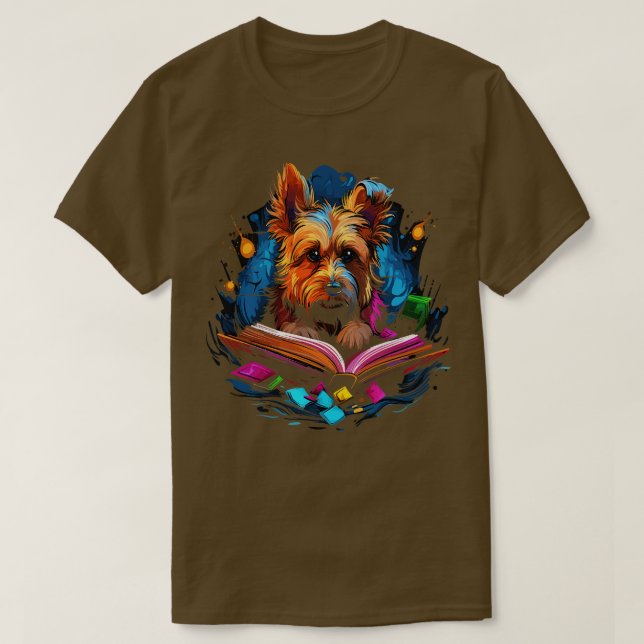 Camiseta Libro de Australia Terrier Leer (Diseño del anverso)
