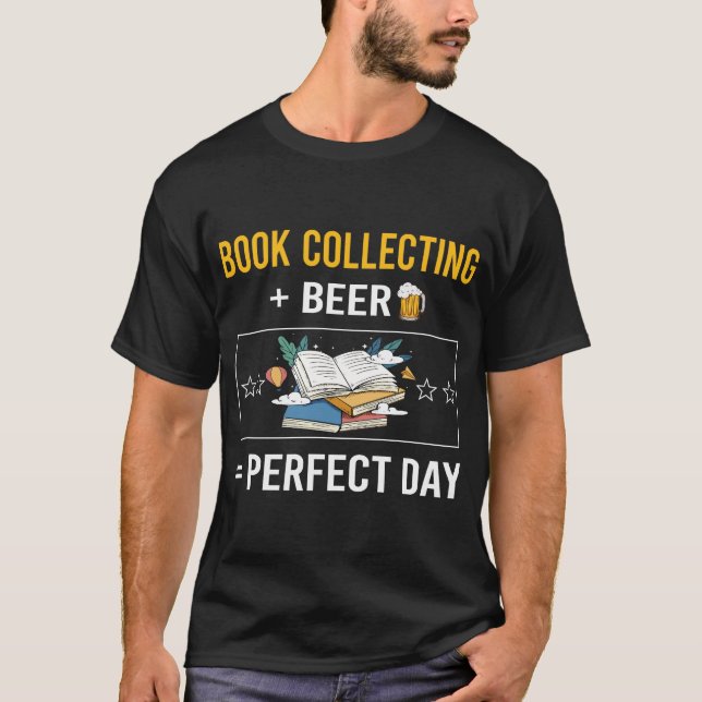 Camiseta Libro de Beer Day Recopilando libros Bibliofilia (Anverso)