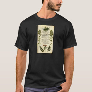 Camiseta Libro de Botánica Antiguo