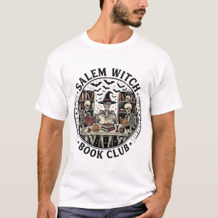 Camiseta Libro de brujas de Salem Club de lectura Esqueleto