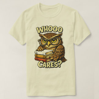 Camiseta Libro de búho divertido a quién le importa Gráfico