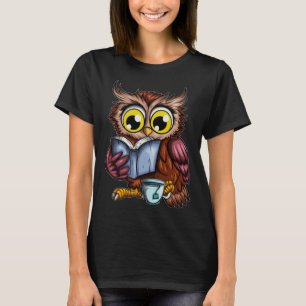 Camiseta Libro de Búhos Periódico Novela de Crimen Taza de