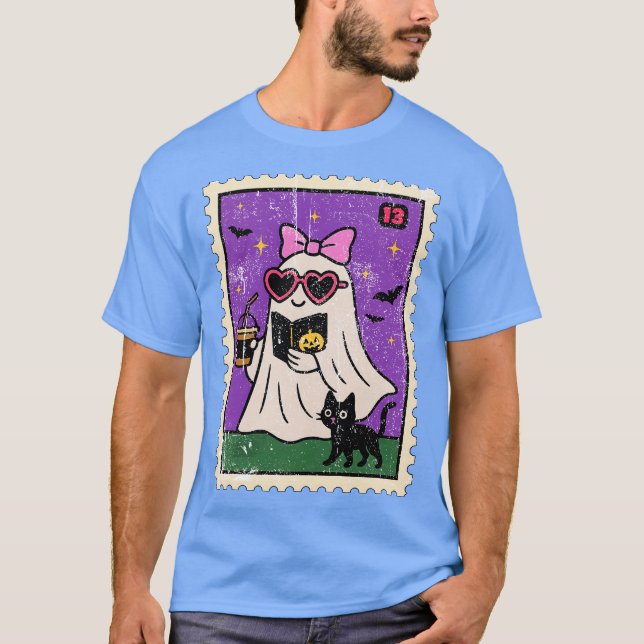 Camiseta Libro de café hielo fantasma (Anverso)