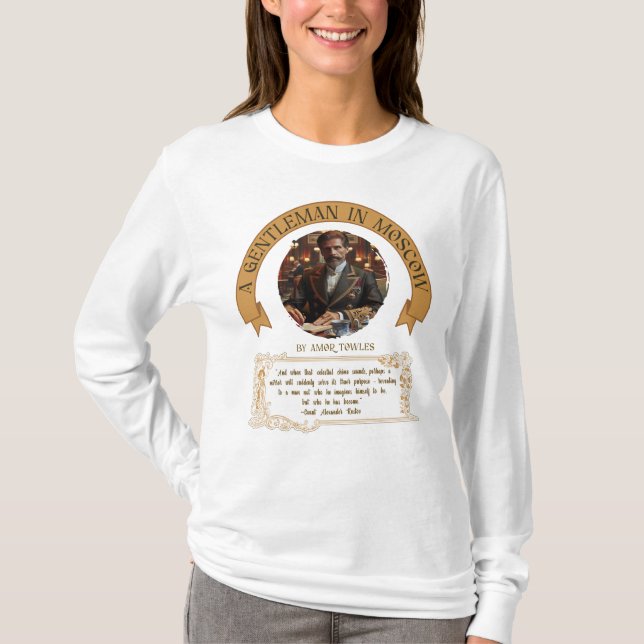 Camiseta Libro de citas de Un caballero en Moscú (Anverso)