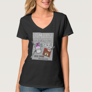 Camiseta Libro de Colorización de casas de campo moderno