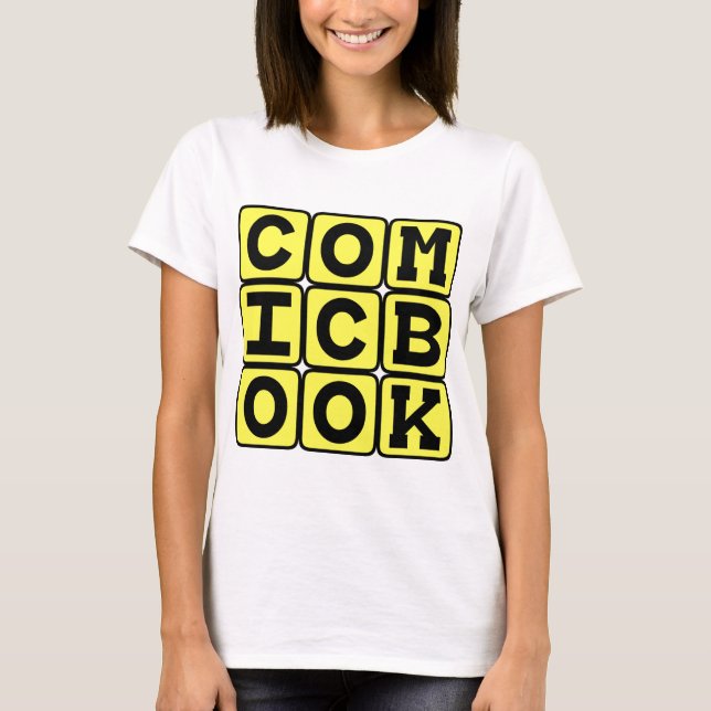 Camiseta Libro de Cómic, Novela Gráfica (Anverso)