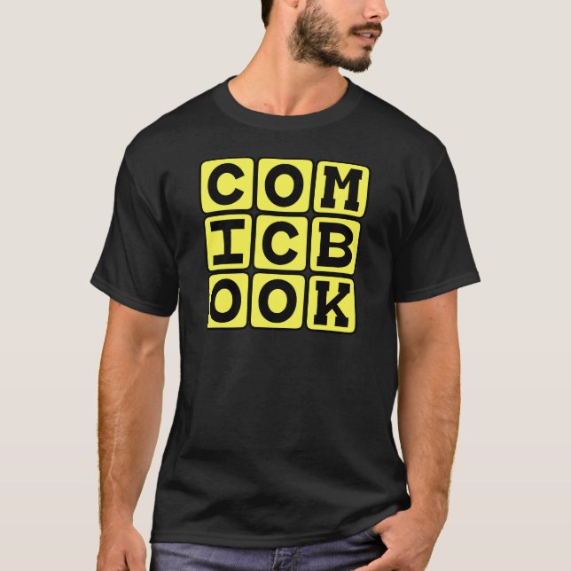 Camiseta Libro de Cómic, Novela Gráfica (Anverso)