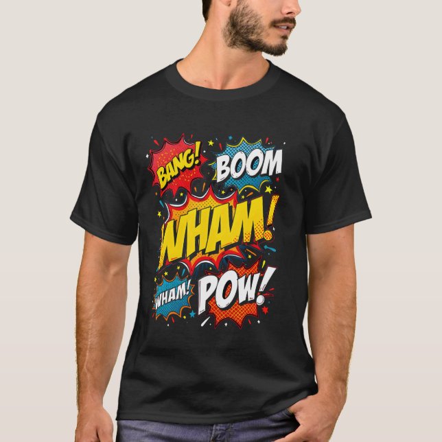 Camiseta Libro de Cómic Retro (Anverso)