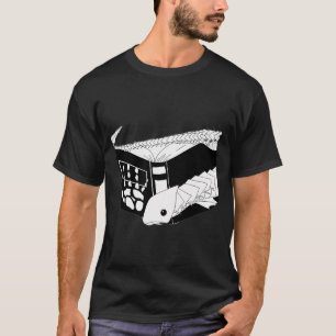 Camiseta Libro de conjuro maldito con esqueleto de huesos d