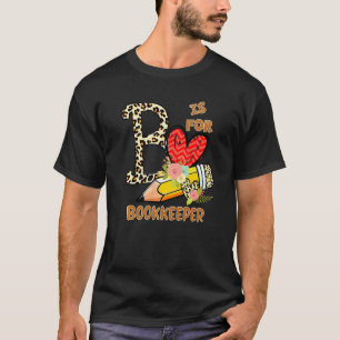 Camiseta Libro de contabilidad del 1er día de flores de leo