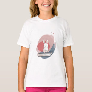 Camiseta Libro de Cuidado de Conejos Acuarela Niños