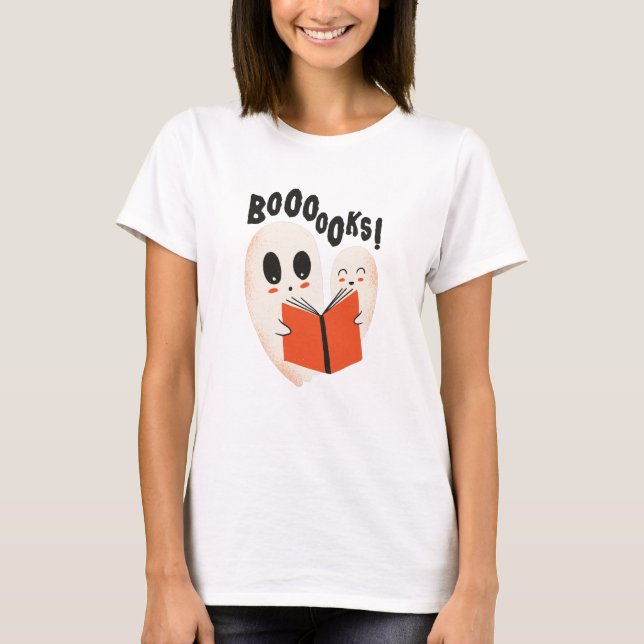 Camiseta Libro de Fantasmas de Halloween (Anverso)