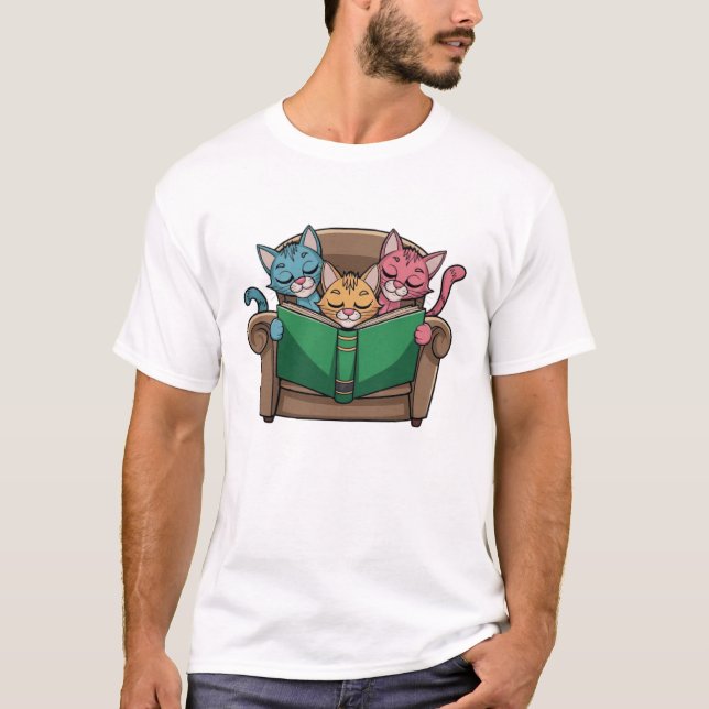Camiseta Libro de gatos (Anverso)