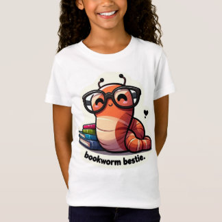 Camiseta Libro de gusanos adorable juego Regreso a la escue