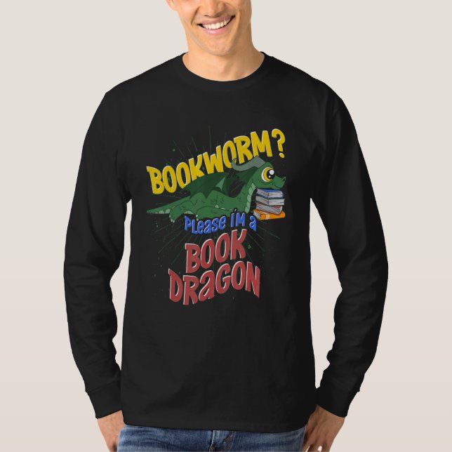 Camiseta Libro de gusanos de biblioteca leyendo libro de cr (Anverso)