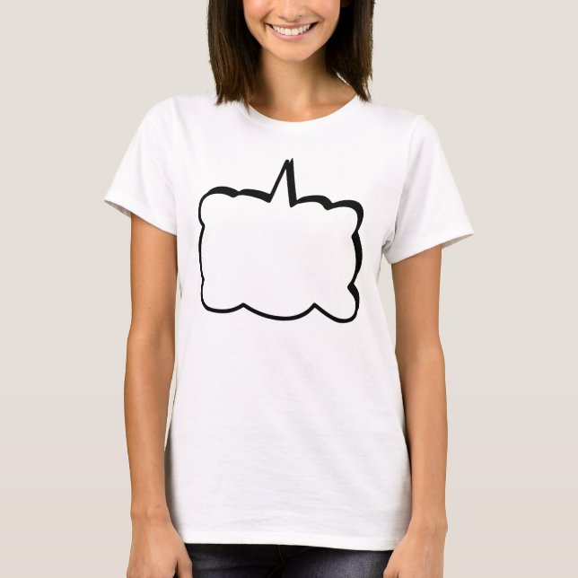 Camiseta Libro de historietas de frases de burbujas de pens (Anverso)