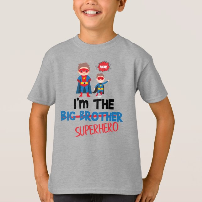 Camiseta Libro de historietas gran hermano superhéroe li'l  (Anverso)