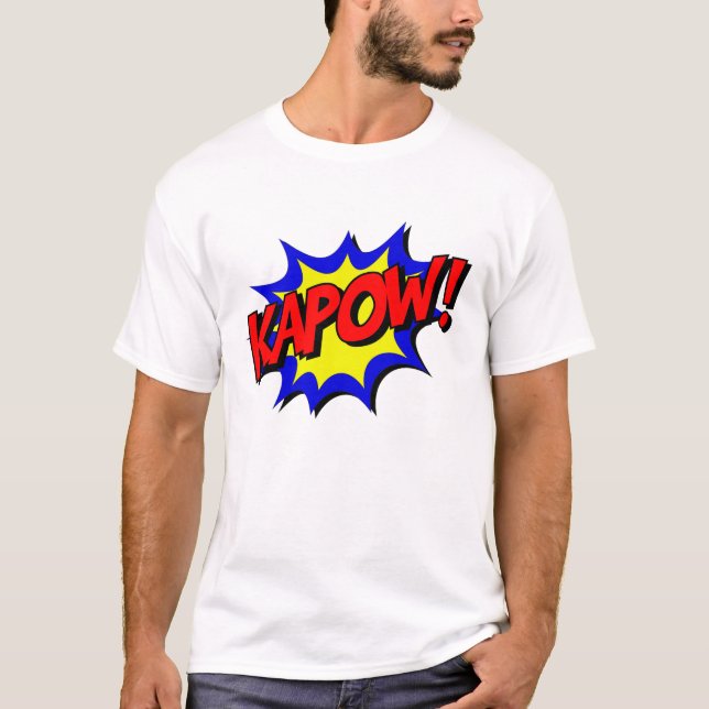 Camiseta ¡Libro de historietas Kapow! (Anverso)